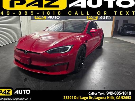 TESLA MODEL S 2022 5YJSA1E55NF492288 image